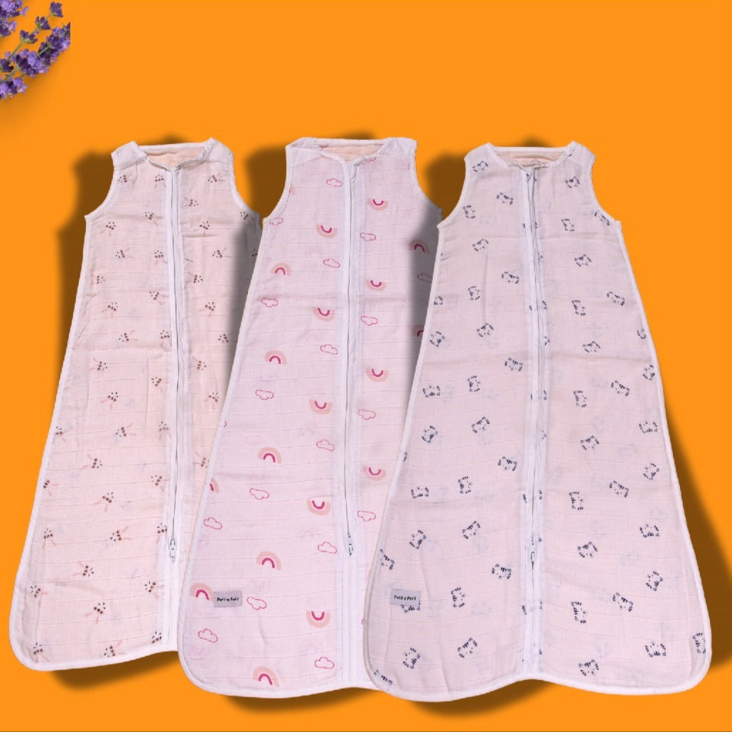 Muslin Sleeping Bag (pack of 3)